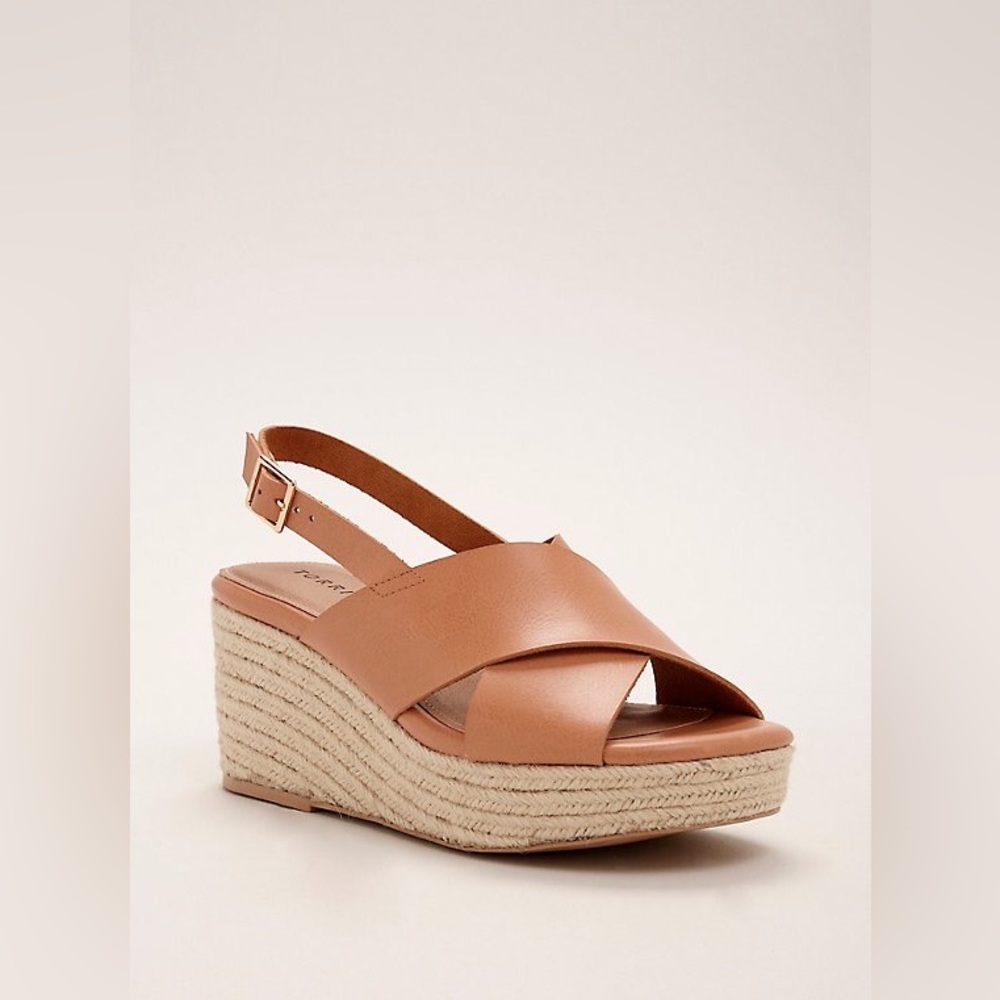 Torrid Tan Espadrille Wedge Sandals